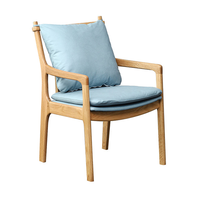 Home Contemporary Dining Chair Solid Wood Upholstered Dining Chair