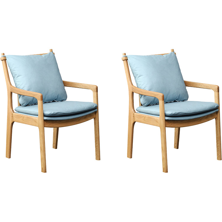 Home Contemporary Dining Chair Solid Wood Upholstered Dining Chair