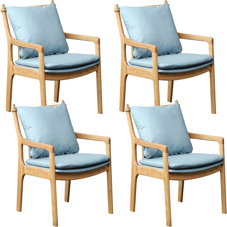 Home Contemporary Dining Chair Solid Wood Upholstered Dining Chair