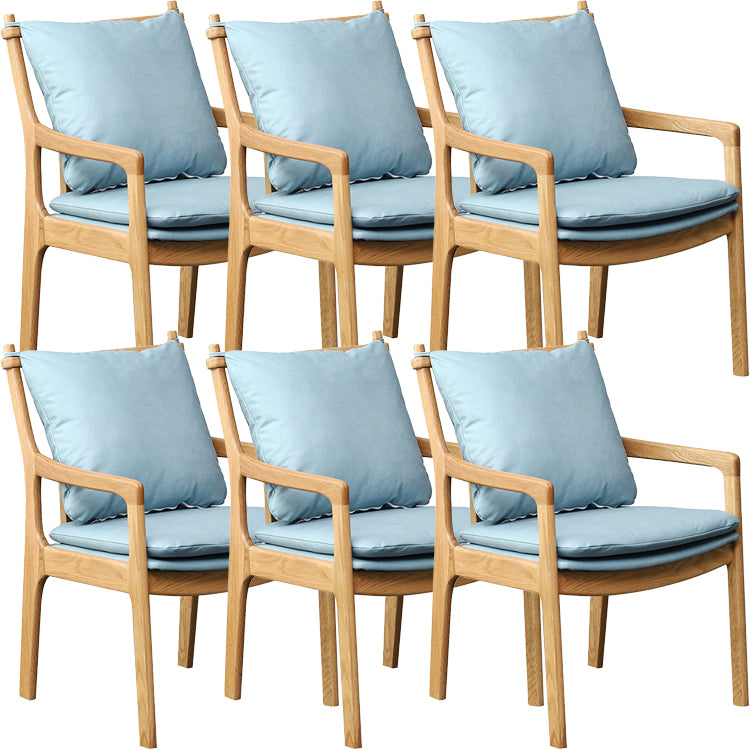 Home Contemporary Dining Chair Solid Wood Upholstered Dining Chair