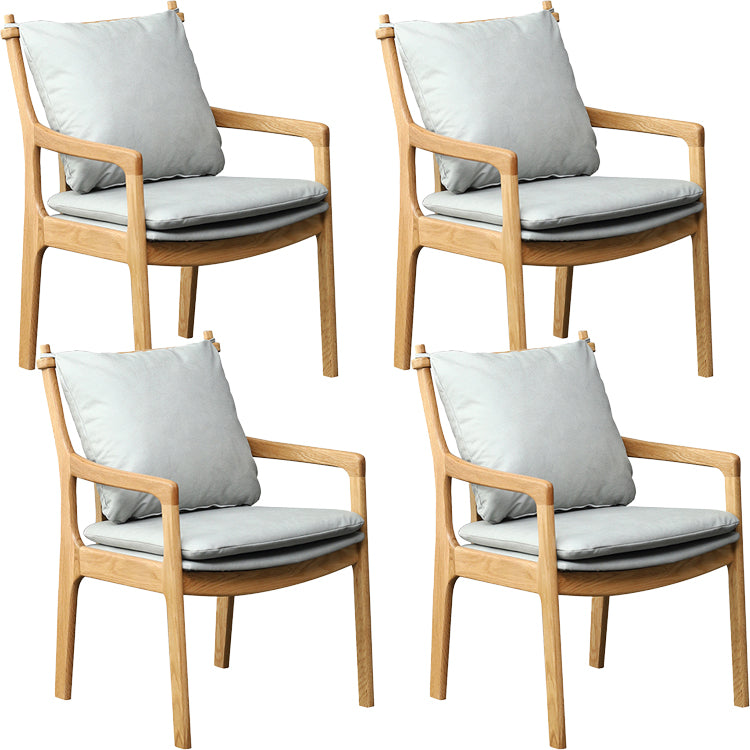 Home Contemporary Dining Chair Solid Wood Upholstered Dining Chair