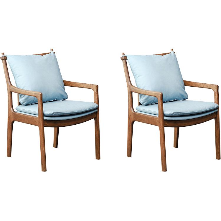 Home Contemporary Dining Chair Solid Wood Upholstered Dining Chair