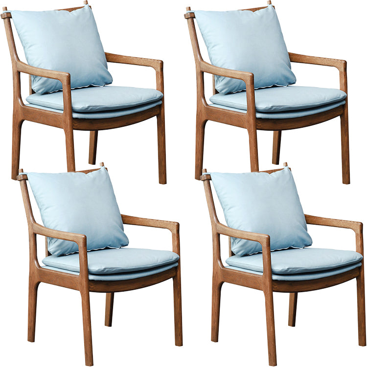 Home Contemporary Dining Chair Solid Wood Upholstered Dining Chair