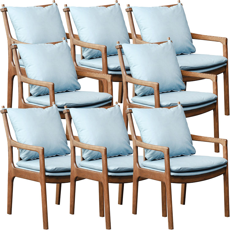 Home Contemporary Dining Chair Solid Wood Upholstered Dining Chair