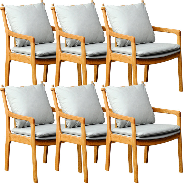 Home Contemporary Dining Chair Solid Wood Upholstered Dining Chair