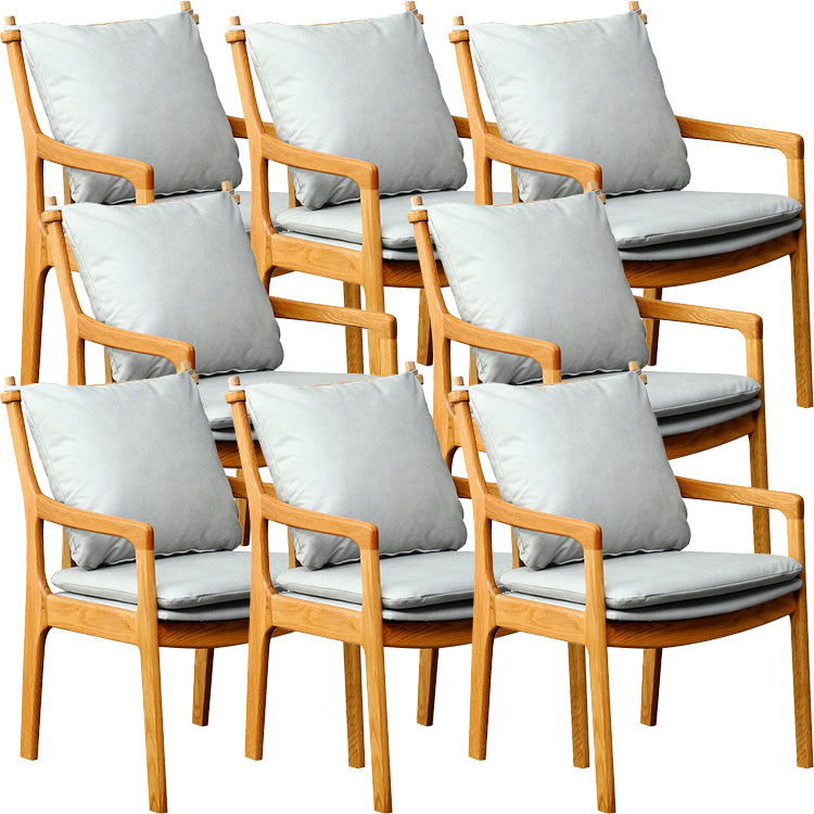 Home Contemporary Dining Chair Solid Wood Upholstered Dining Chair