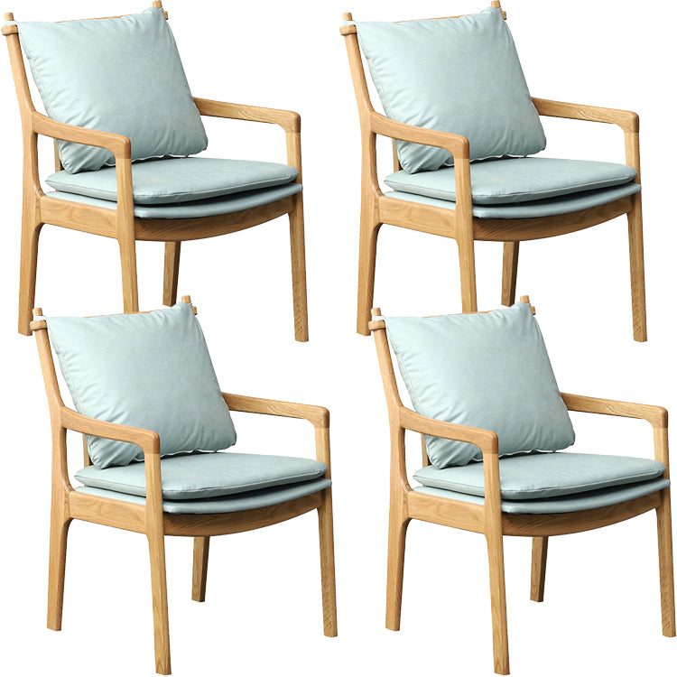 Home Contemporary Dining Chair Solid Wood Upholstered Dining Chair