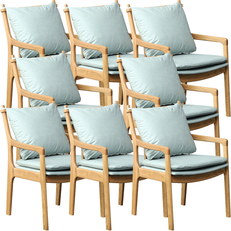 Home Contemporary Dining Chair Solid Wood Upholstered Dining Chair