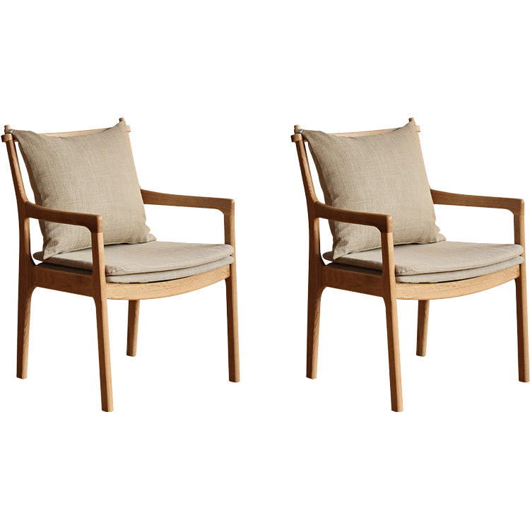Home Contemporary Dining Chair Solid Wood Upholstered Dining Chair