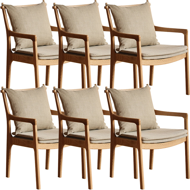 Home Contemporary Dining Chair Solid Wood Upholstered Dining Chair