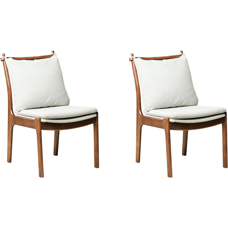Home Contemporary Dining Chair Solid Wood Upholstered Dining Chair