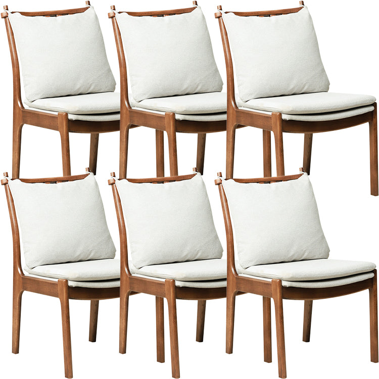 Home Contemporary Dining Chair Solid Wood Upholstered Dining Chair