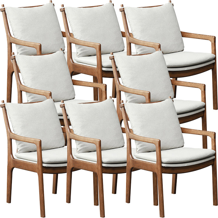 Home Contemporary Dining Chair Solid Wood Upholstered Dining Chair