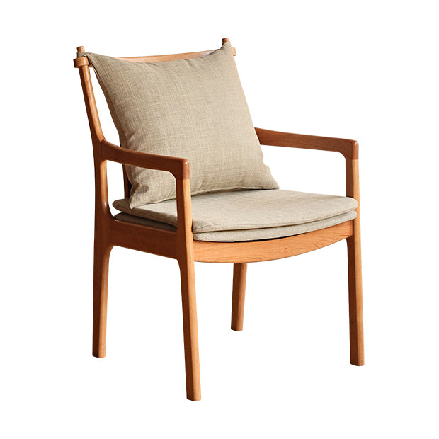 Home Contemporary Dining Chair Solid Wood Upholstered Dining Chair