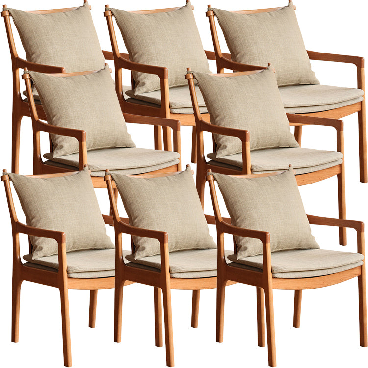 Home Contemporary Dining Chair Solid Wood Upholstered Dining Chair