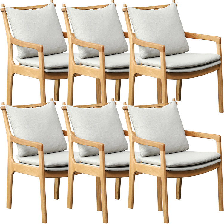 Home Contemporary Dining Chair Solid Wood Upholstered Dining Chair