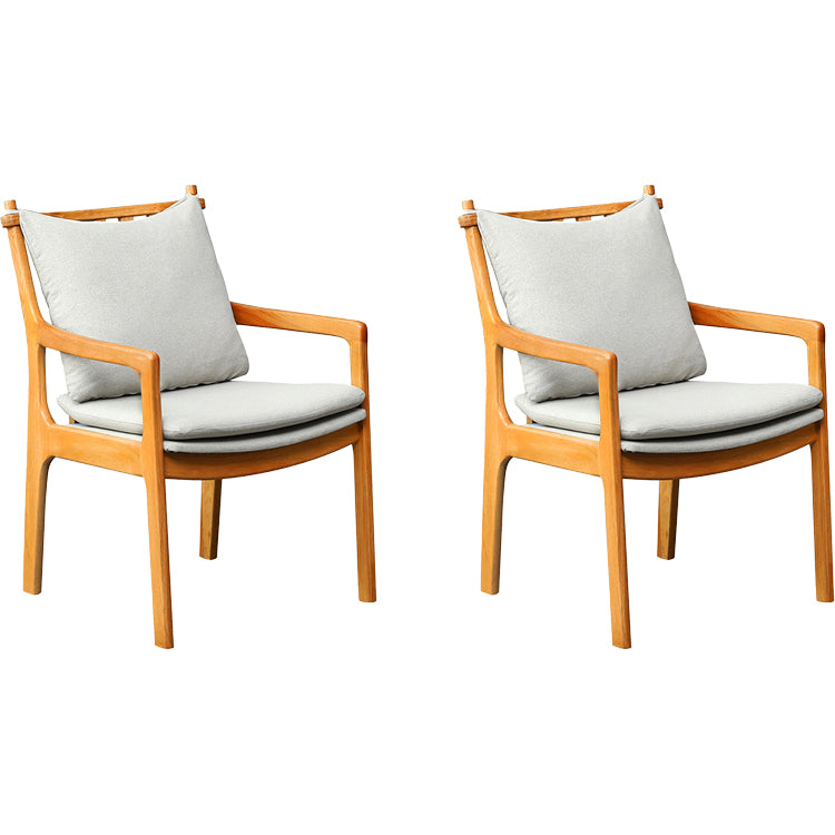 Home Contemporary Dining Chair Solid Wood Upholstered Dining Chair