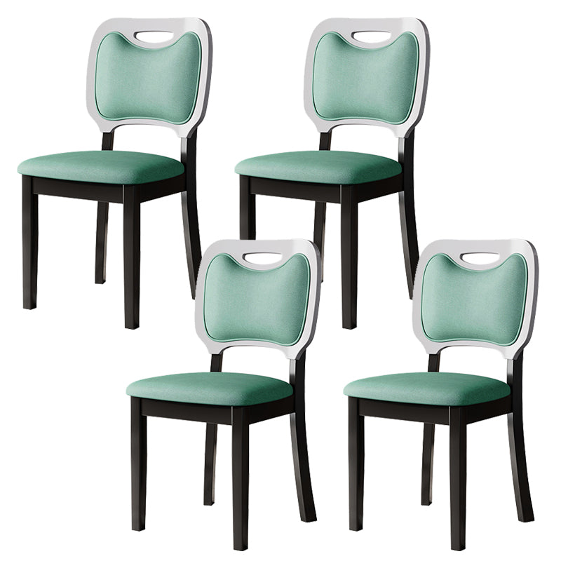 Nordic Style Solid Wood Chair Open Back Dining Side Chair for Dinning Room