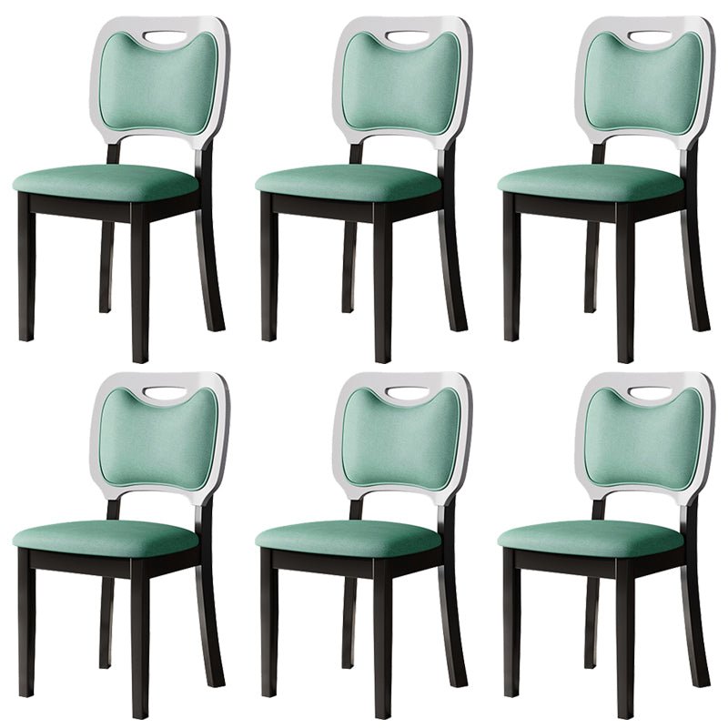Nordic Style Solid Wood Chair Open Back Dining Side Chair for Dinning Room