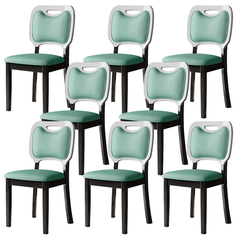Nordic Style Solid Wood Chair Open Back Dining Side Chair for Dinning Room