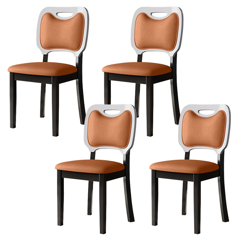 Nordic Style Solid Wood Chair Open Back Dining Side Chair for Dinning Room