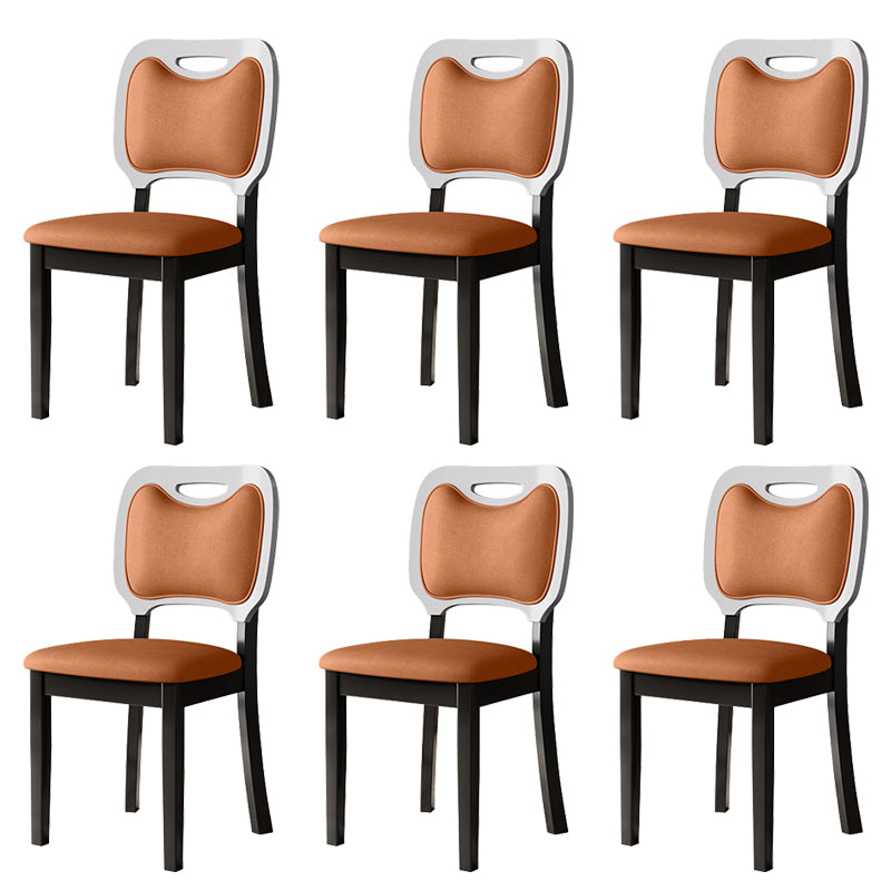 Nordic Style Solid Wood Chair Open Back Dining Side Chair for Dinning Room