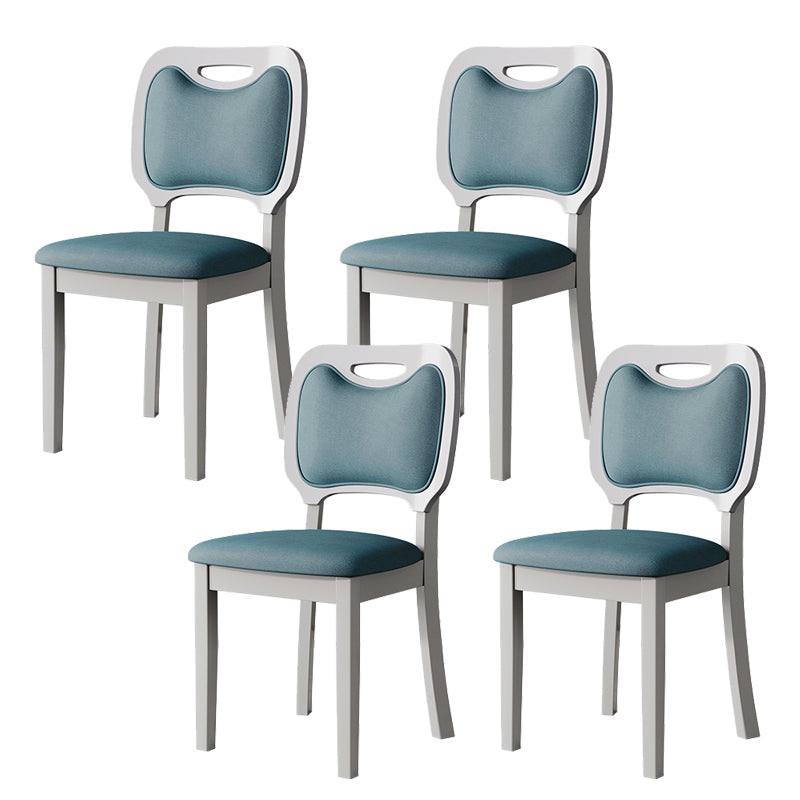 Nordic Style Solid Wood Chair Open Back Dining Side Chair for Dinning Room