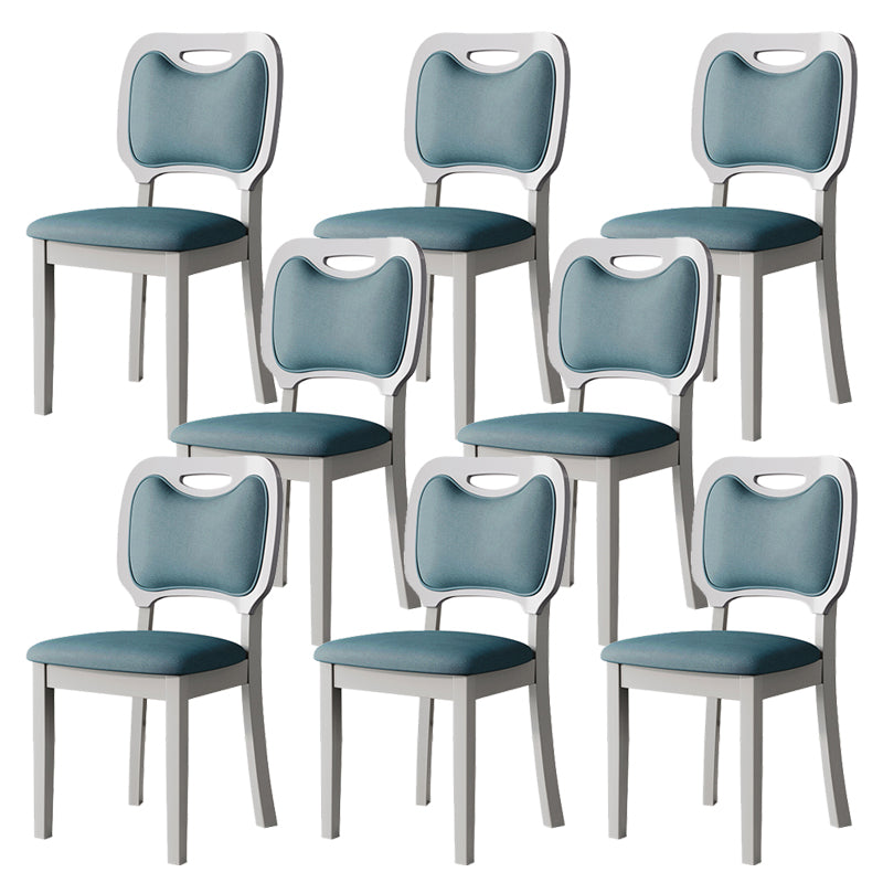 Nordic Style Solid Wood Chair Open Back Dining Side Chair for Dinning Room