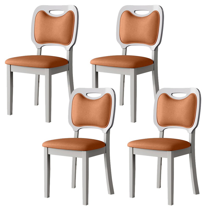 Nordic Style Solid Wood Chair Open Back Dining Side Chair for Dinning Room