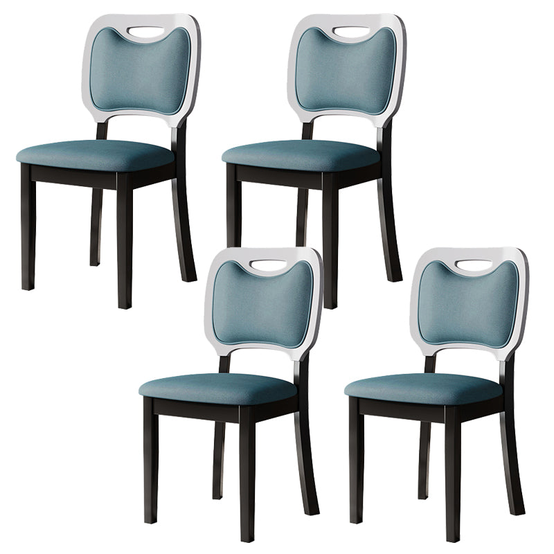 Nordic Style Solid Wood Chair Open Back Dining Side Chair for Dinning Room