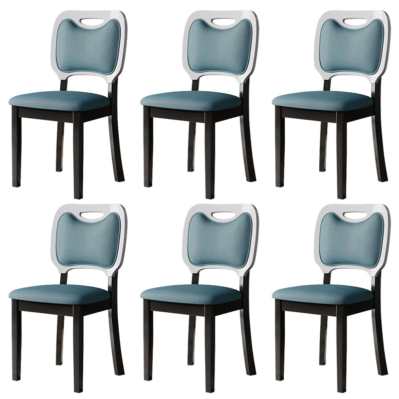 Nordic Style Solid Wood Chair Open Back Dining Side Chair for Dinning Room