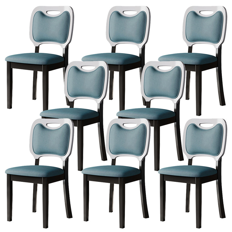 Nordic Style Solid Wood Chair Open Back Dining Side Chair for Dinning Room