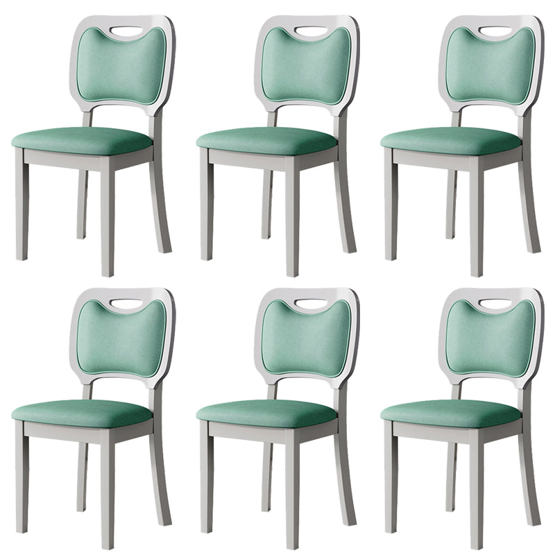 Nordic Style Solid Wood Chair Open Back Dining Side Chair for Dinning Room