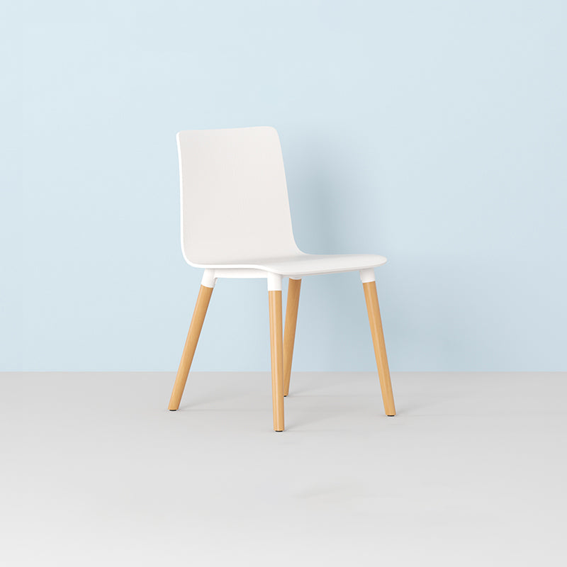 Contemporary Open Dining Chair Wooden Side Chair for Dining Room