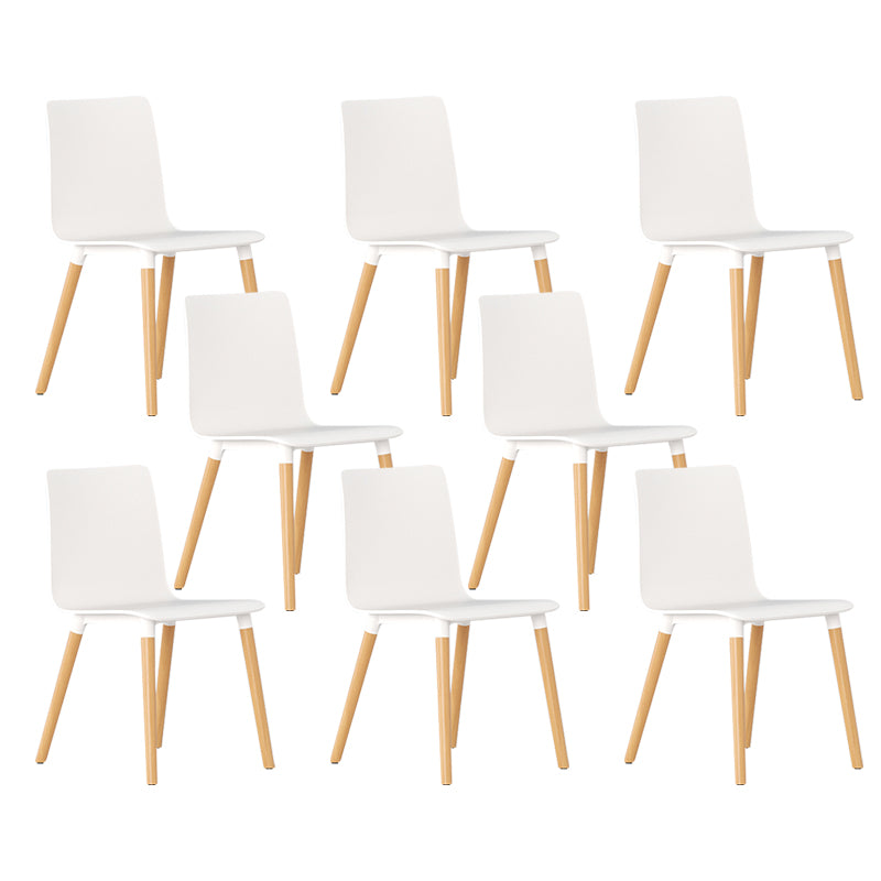 Contemporary Open Dining Chair Wooden Side Chair for Dining Room