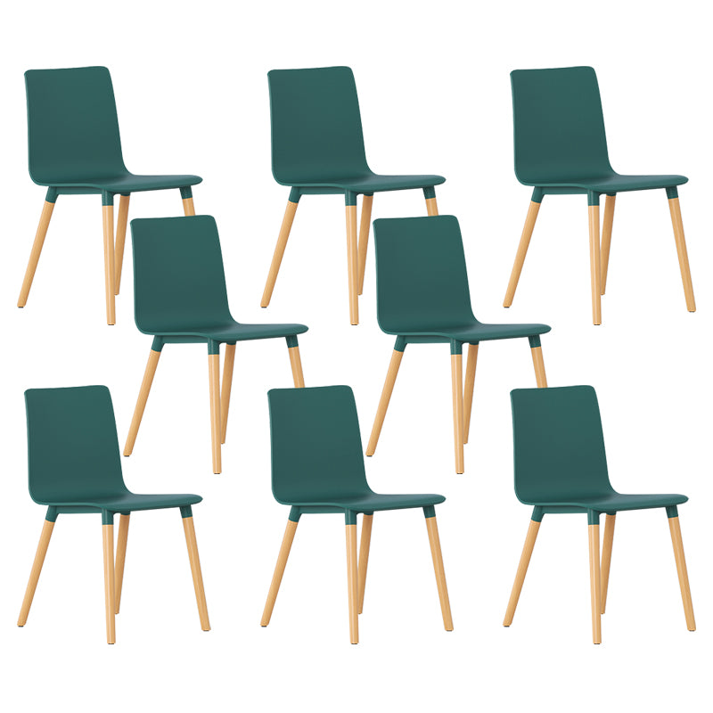 Contemporary Open Dining Chair Wooden Side Chair for Dining Room