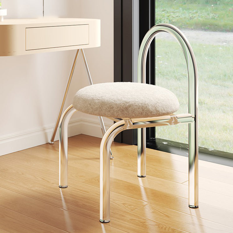 Acrylic Dining Arm Chair Open Upholstered Chair for Dining Room