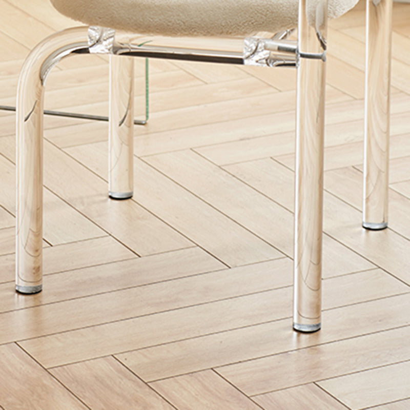Acrylic Dining Arm Chair Open Upholstered Chair for Dining Room