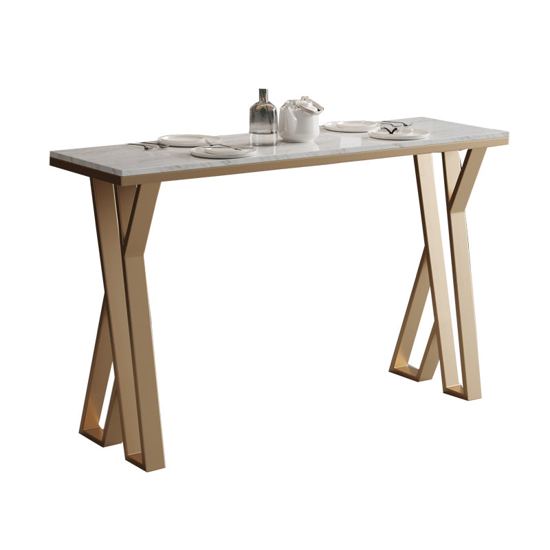 1/3/5 Pieces Bar Stool and Table Set, Glam and Rectangular for Dining Room