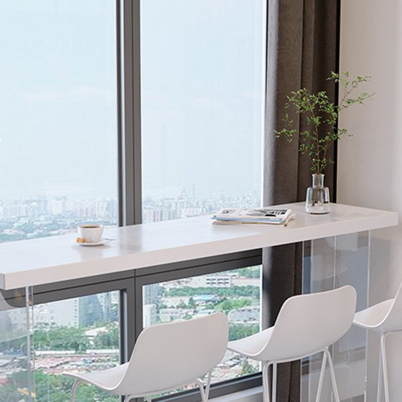 Modern Style Rectangle Stone Bar Wine Table Table for Living Room