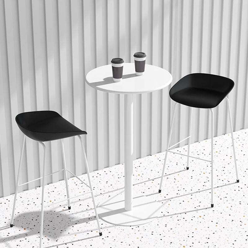 Modem & Contemporary Metal Round Bar Wine Table for Living Room