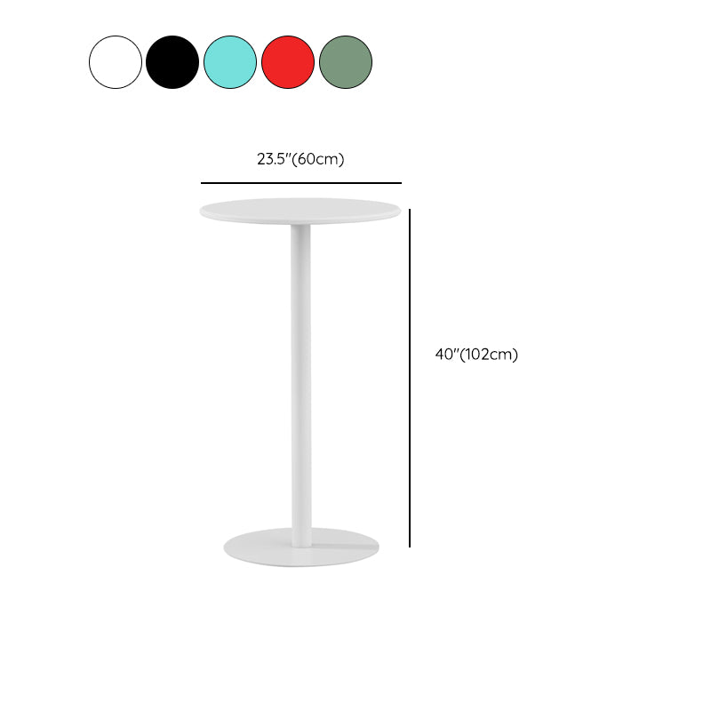 Modem & Contemporary Metal Round Bar Wine Table for Living Room