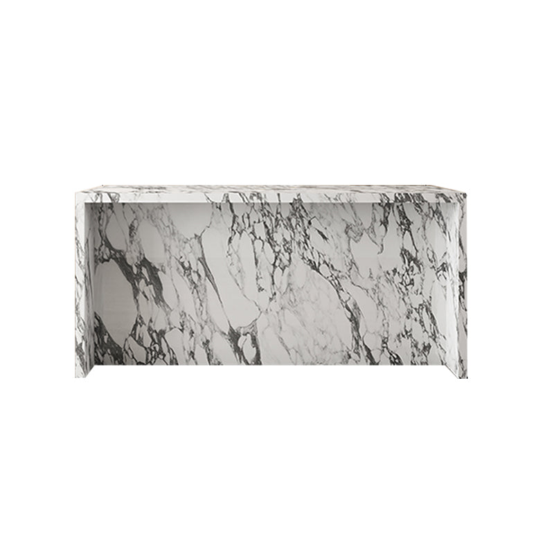 Modern Style Stone Rectangle Bar Wine Table Table for Living Room