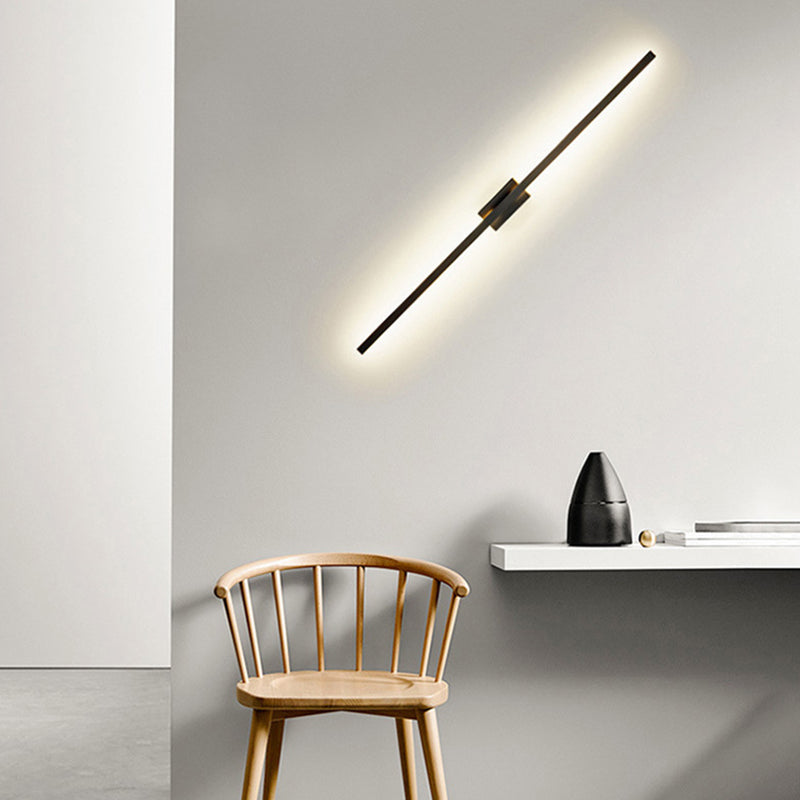 Contemporary LED Wall Light with Acrylic Shade for Living Room