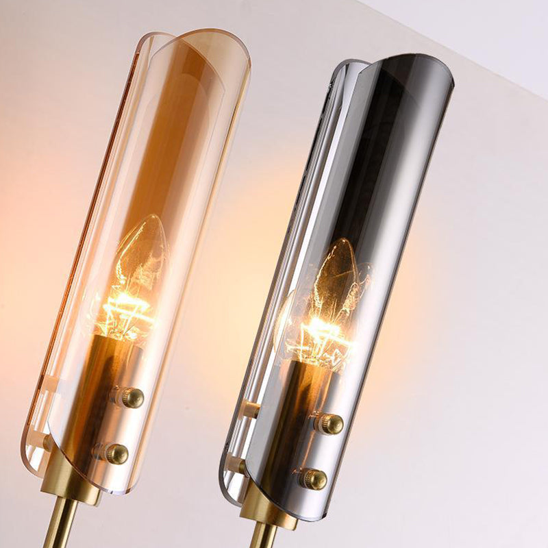 Contemporary Ball Shape Wall Light with Glass Shade for Living Room