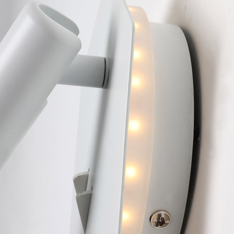 Contemporary LED Adjustable Wall Light with Acrylic Shade for Living Room