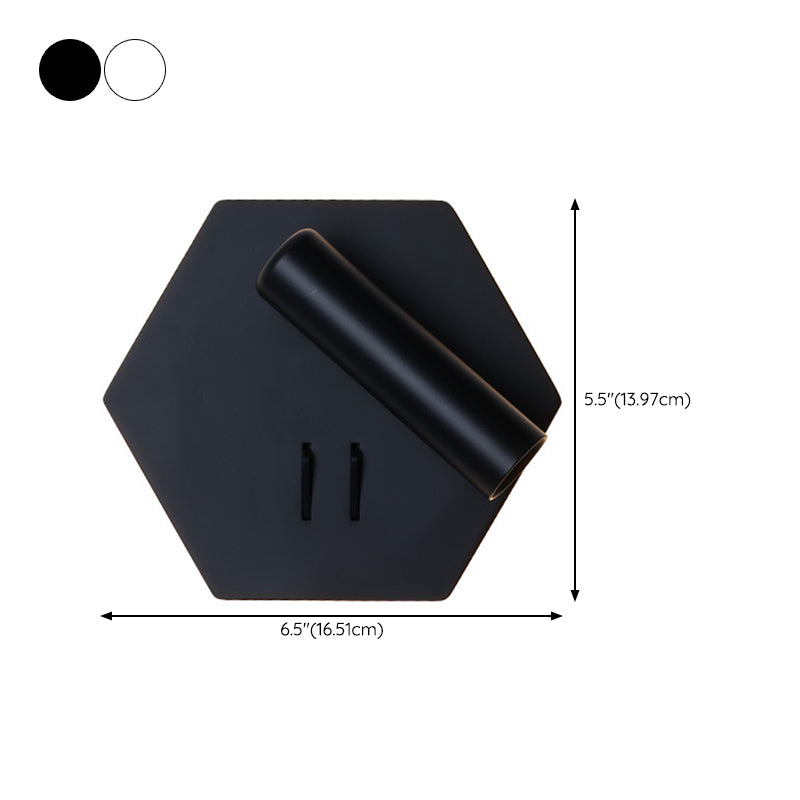 Contemporary LED Adjustable Wall Light with Acrylic Shade for Living Room