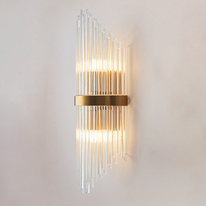 2 Lights Contemporary Crystal Wall Lighting Fixtures for Living Room