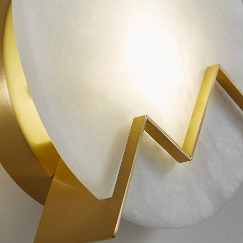 Single Golden Contemporary Shaded LED Metallic Wall Mounted for Bedroom