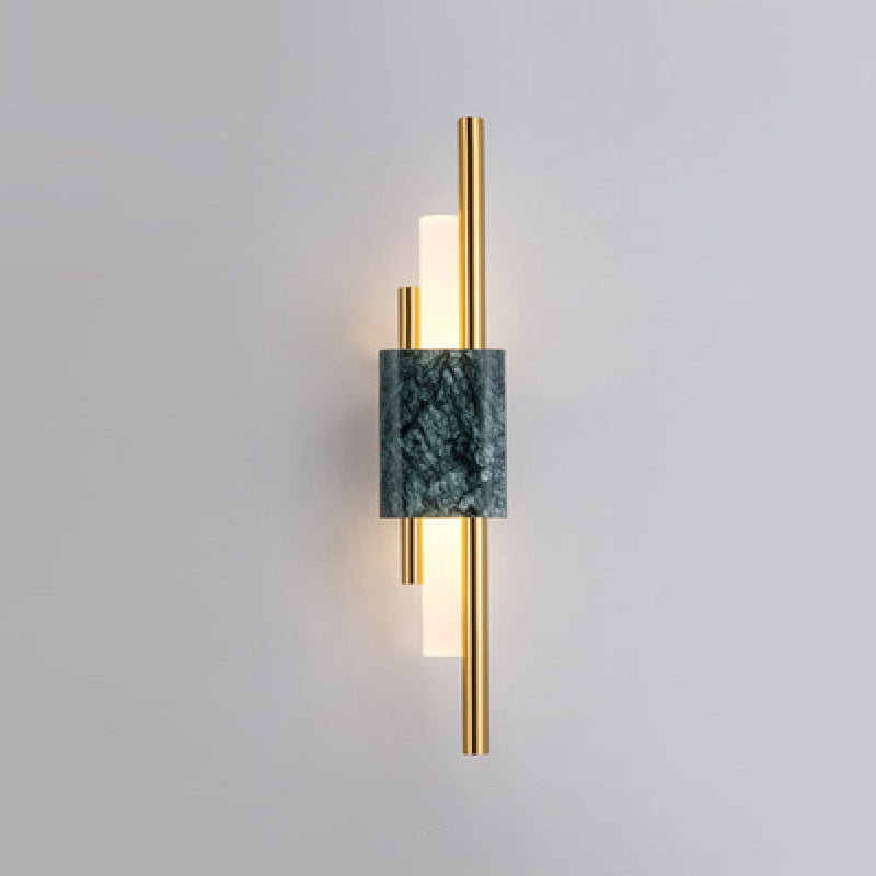 Contemporary Green/White LED Shaded Metallic Wall Mounted for Bedroom